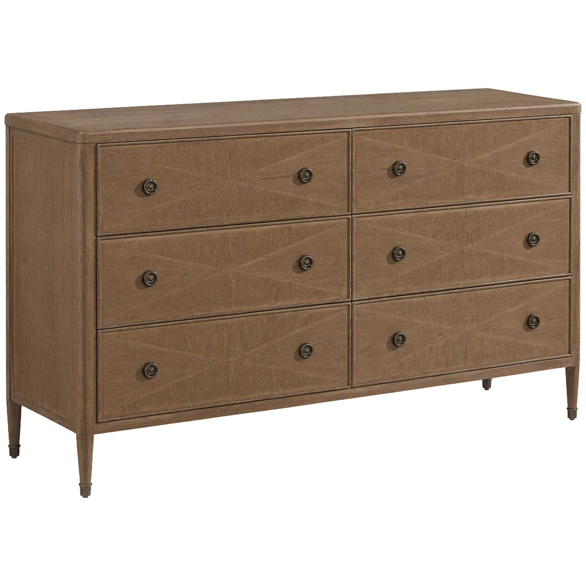 Whitford 6-Drawer Chest of Drawers in Tobacco by Theodore Alexander