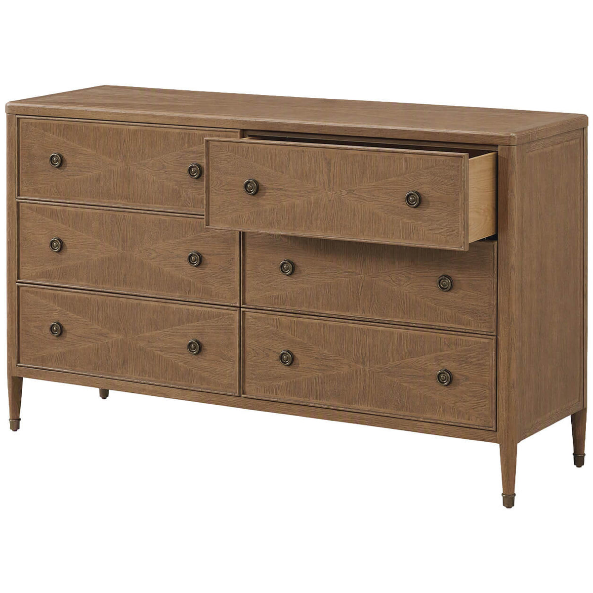 Whitford 6-Drawer Chest of Drawers in Tobacco by Theodore Alexander