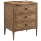 Willow Creek 3-Drawer Bedside Table in Tobacco by Theodore Alexander