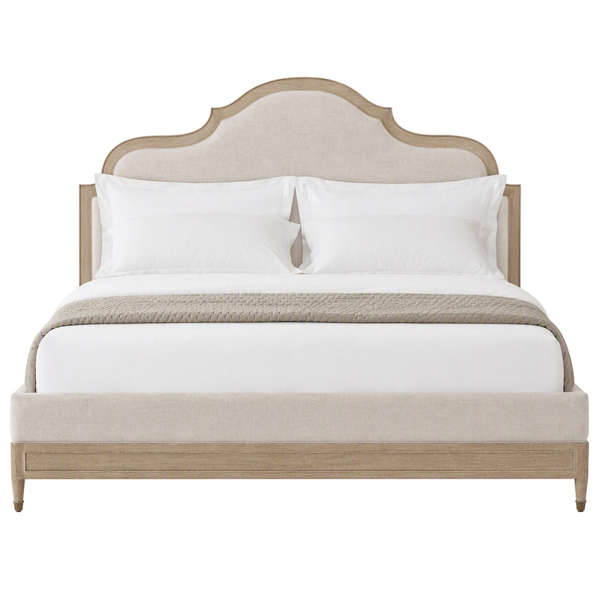 Willowmere Bed in Riverwash Oak - UK King Size by Theodore Alexander
