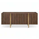 Winchester Brown Walnut Wood & Brass Sideboard Berkeley Designs
