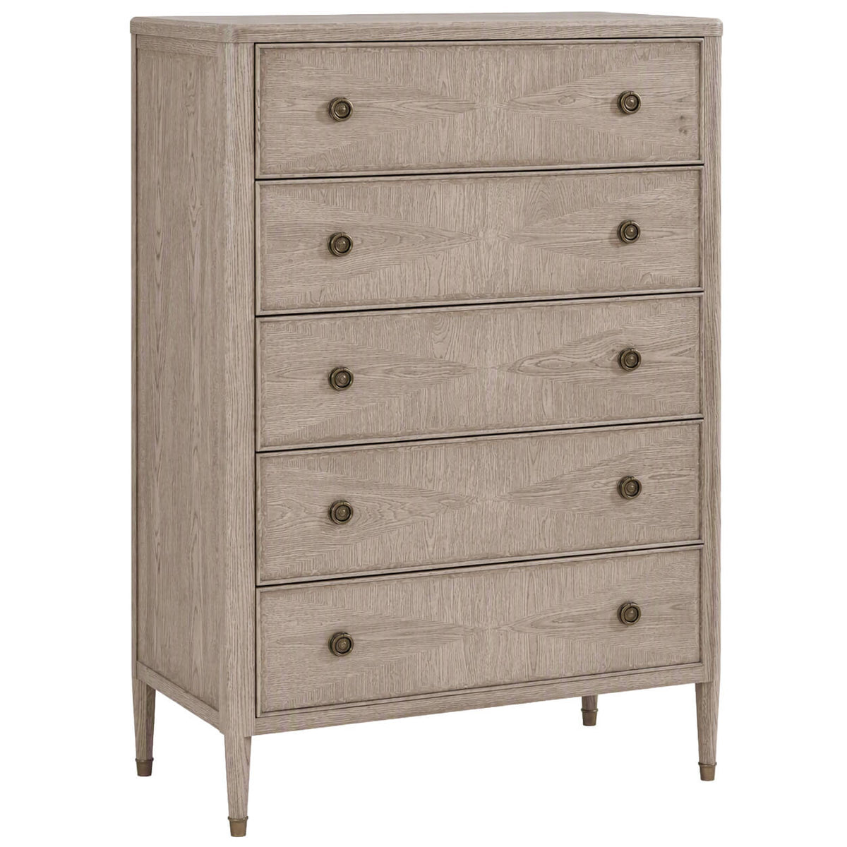 Woodford Tall Chest of Drawers in Riverwash Oak by Theodore Alexander
