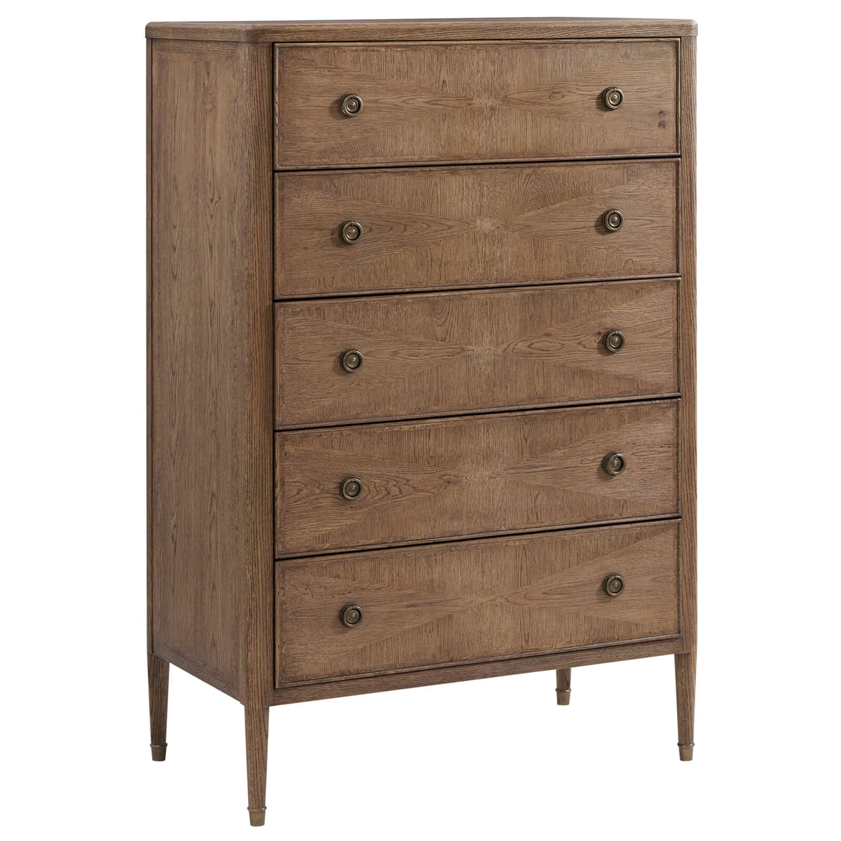Woodford Tall Chest of Drawers in Tobacco by Theodore Alexander