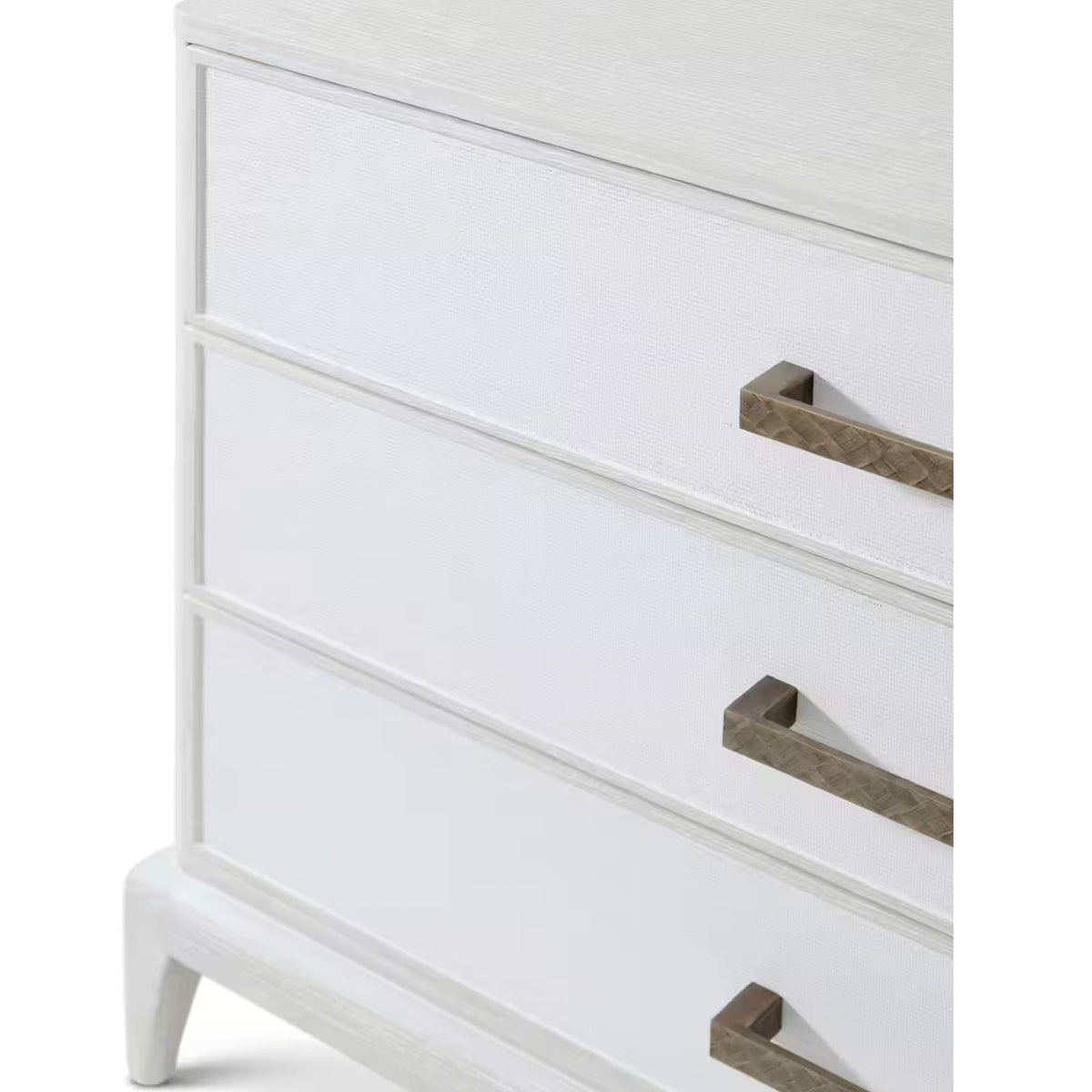 Worth Bedside Table with Wallpaper Drawer Fronts by Theodore Alexander
