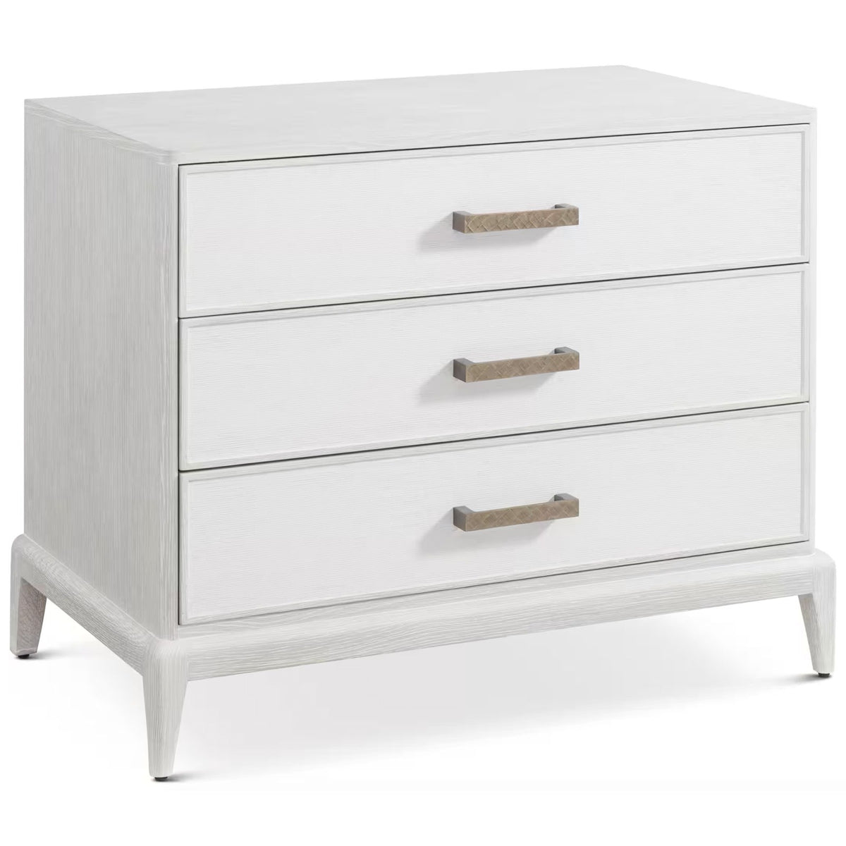 Worth Bedside Table with Wallpaper Drawer Fronts by Theodore Alexander