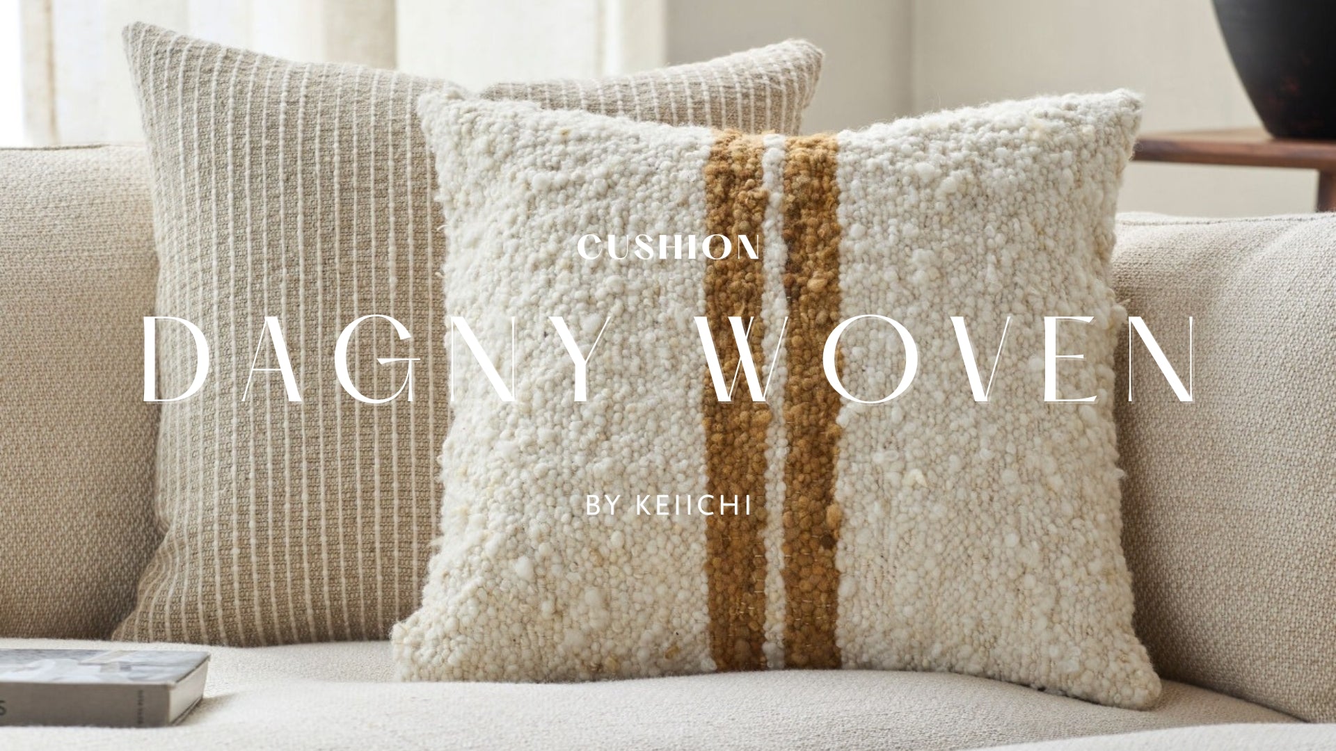 Dagny Woven Cushion by Keiichi