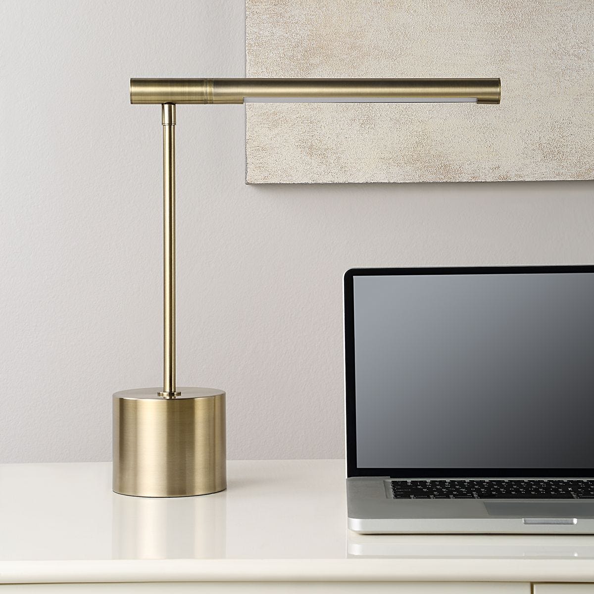 Zara Desk Lamp in Brass by Keiichi